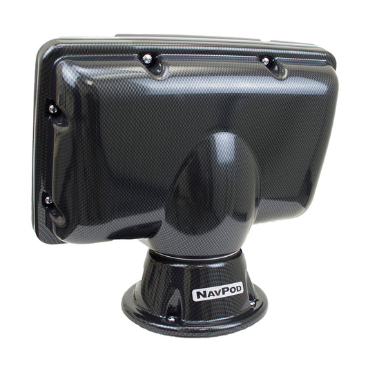 NavPod PowerPod Pre-Cut f/Simrad NSS12 evo&sup3; &amp; B&amp;G Zeus&sup3; 12 - Carbon Black