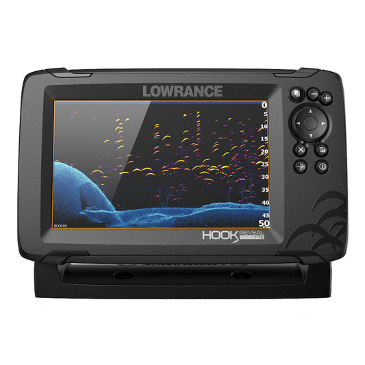 Lowrance HOOK Reveal 7 Combo w/TripleShot&trade; Transom Mount &amp; C-MAP Contour&trade;+ Card