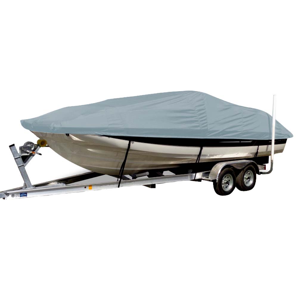 Carver Sun-DURA&reg; Styled-to-Fit Boat Cover f/21.5&#39; Sterndrive Deck Boats w/Low Rails - Grey