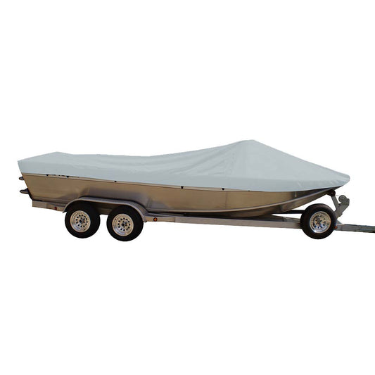 Carver Sun-DURA&reg; Extra Wide Series Styled-to-Fit Boat Cover f/21.5&#39; Sterndrive Aluminum Boats w/High Forward Mounted Windshield - Grey