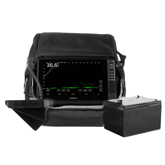 Garmin ECHOMAP UHD2 93sv LiveScope; Ice Fishing Bundle w/ECHOMAP UHD2 93sv - LiveScope System